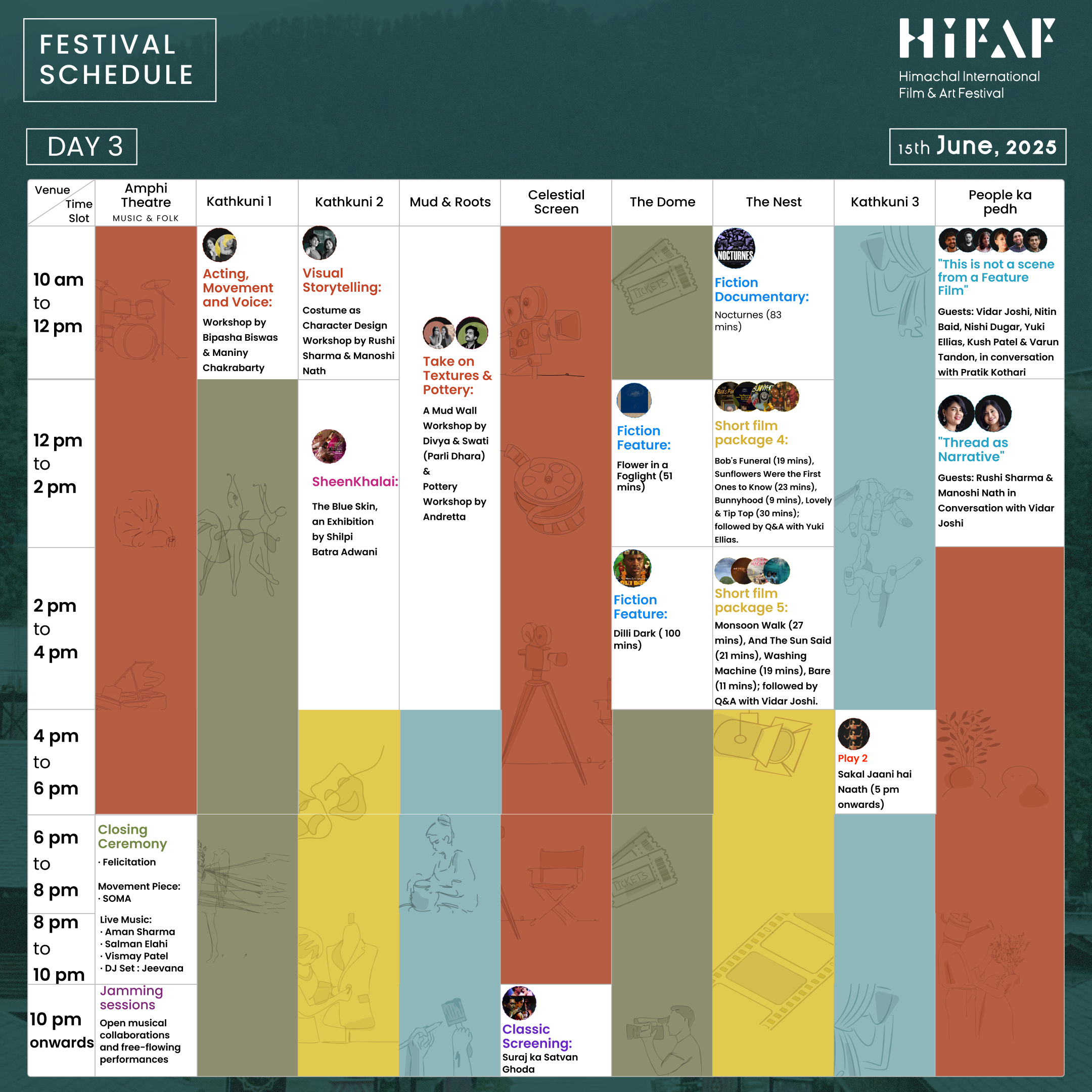 Day 3 Schedule post